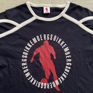 Bikkembergs Soccer T Shirt XXL Black Dirk Short Sleeve Cotton